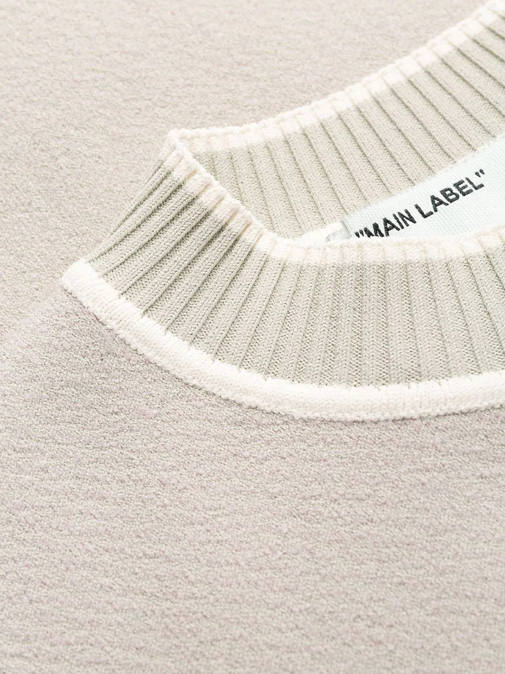 Off-white Slim Fit Cropped Sweater In White