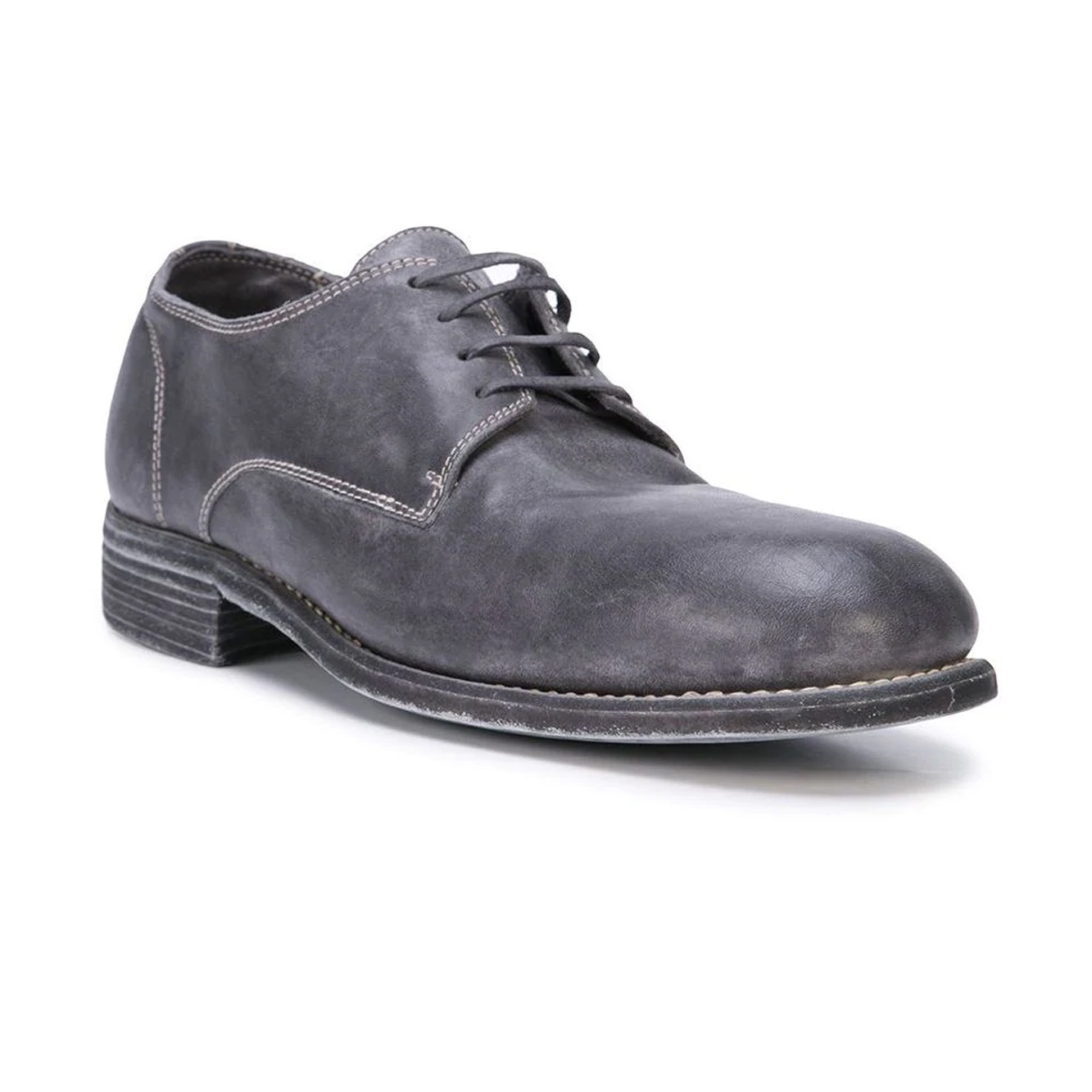 Guidi 992 Lacing Oxford Shoes In Black