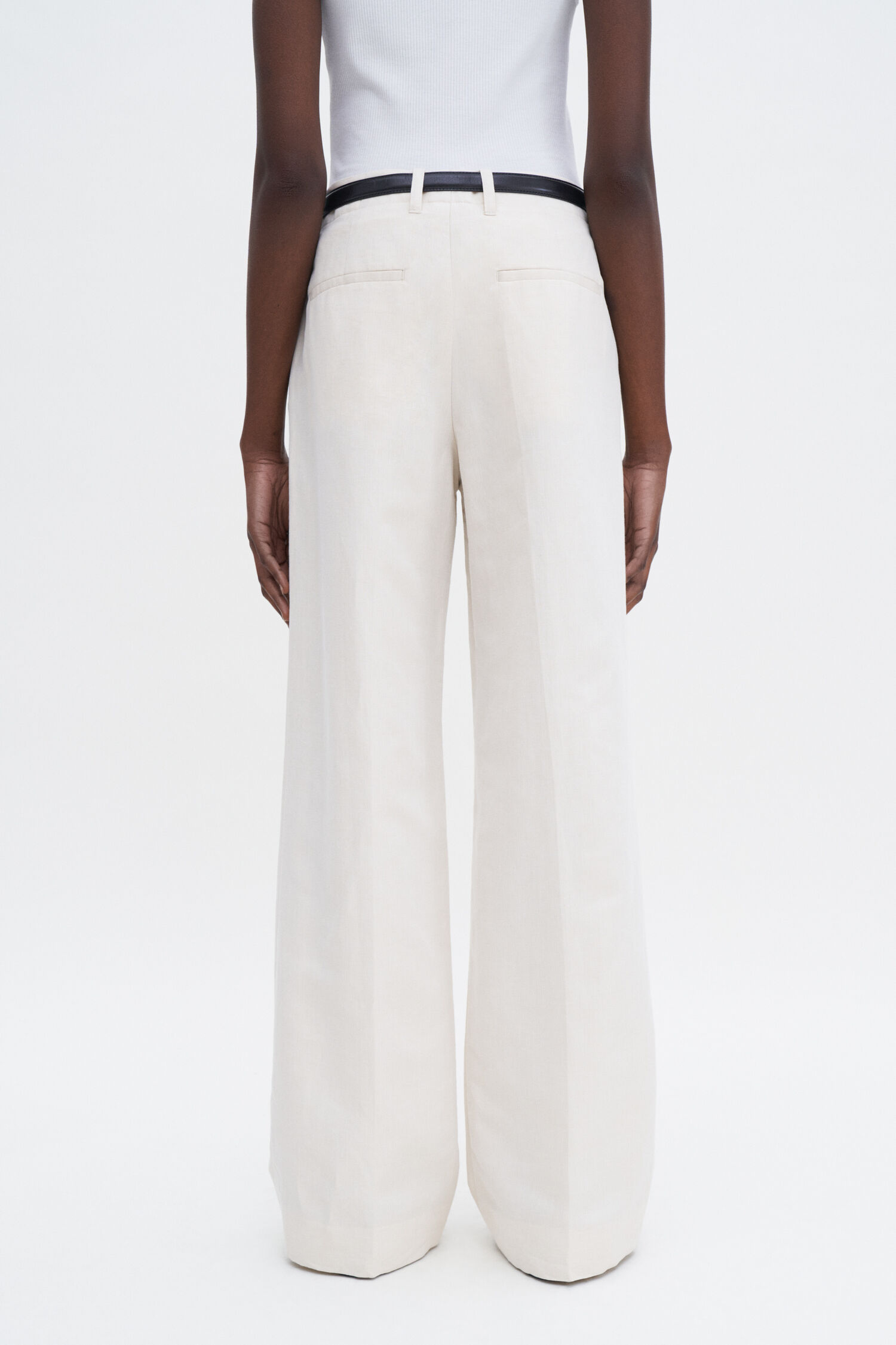 Filippa K Tailored Cotton Trousers In White
