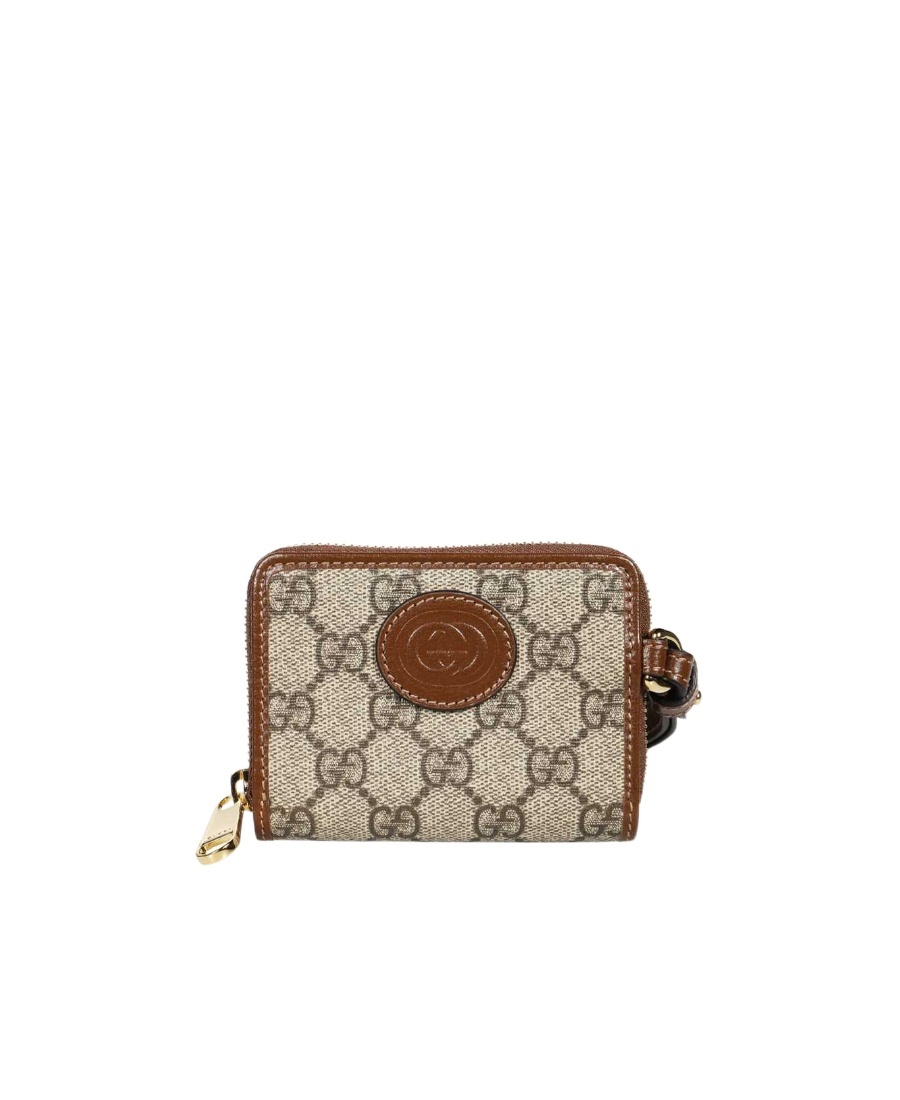 Gucci Logo Wallet In Brown