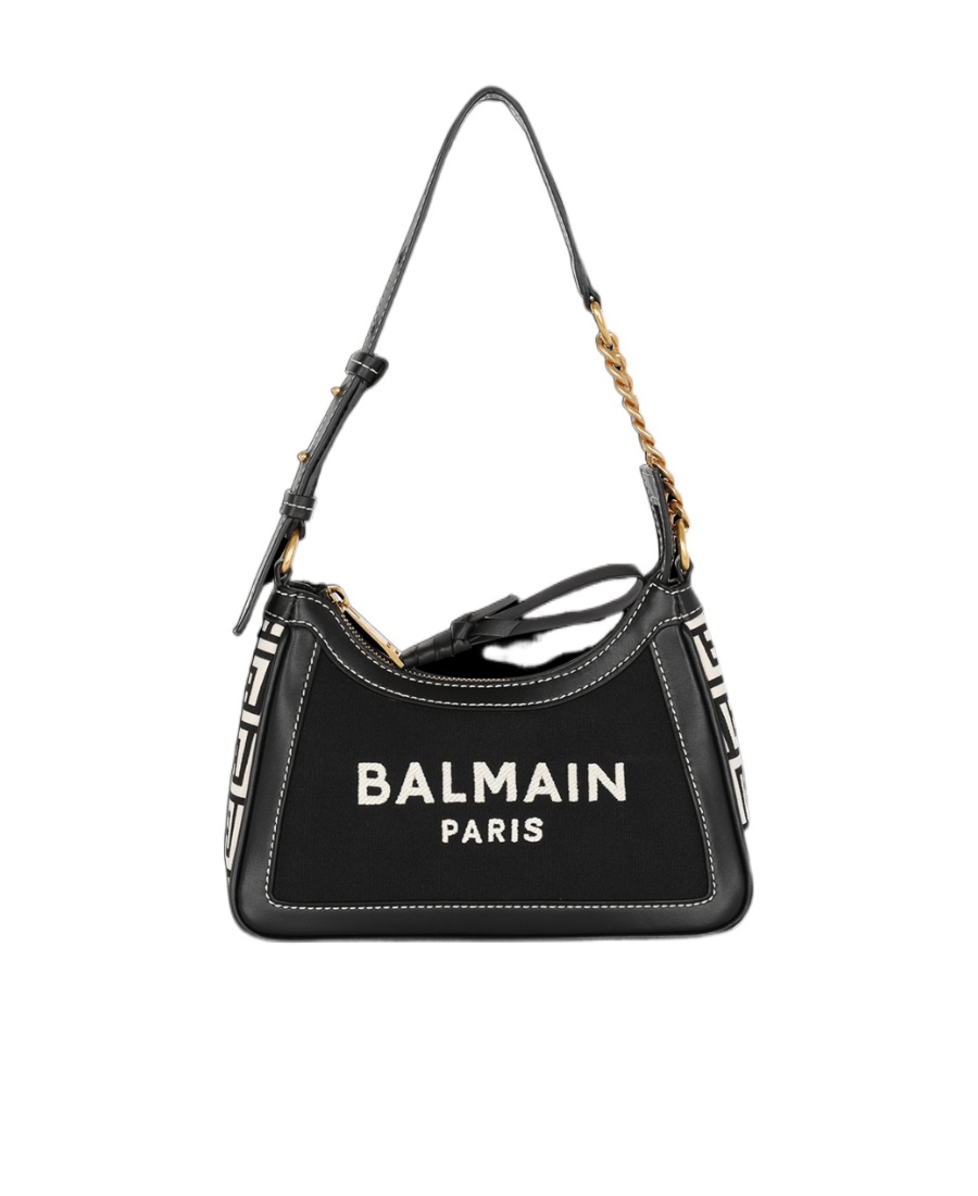 Balmain B-army Letter Shoulder Bag In Black