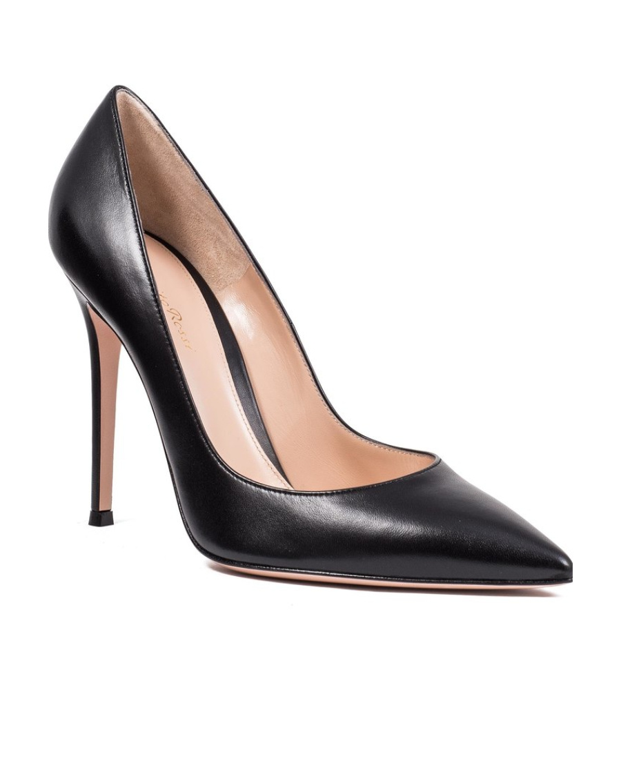 Shop Gianvito Rossi 105mm Leather Pumps In Black