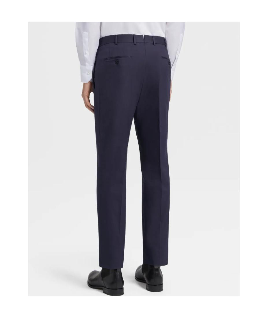 Zegna Logo Trousers In Black