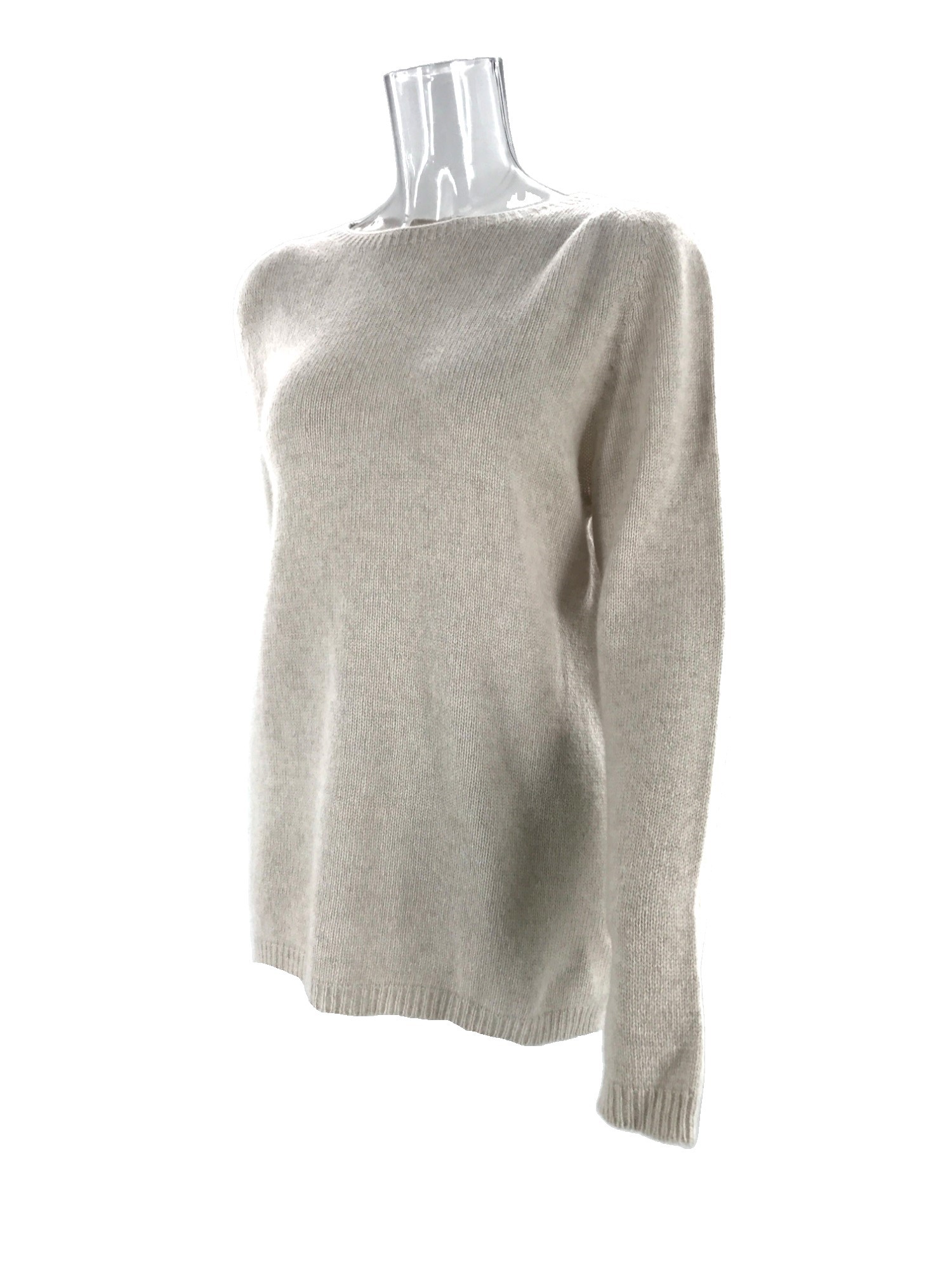 Max Mara Round-neck Long-sleeved Sweater In Nude