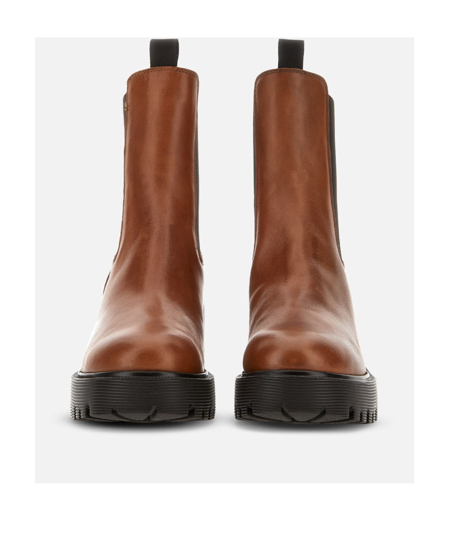 Hogan H649 Slip-on Ankle Boots In Brown