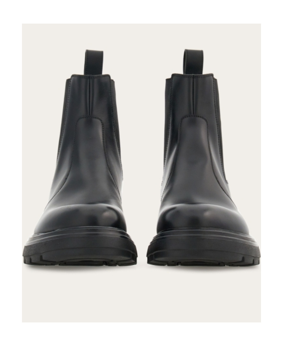 Shop Ferragamo Salvatore Chunky-sole Ankle Boots In Black