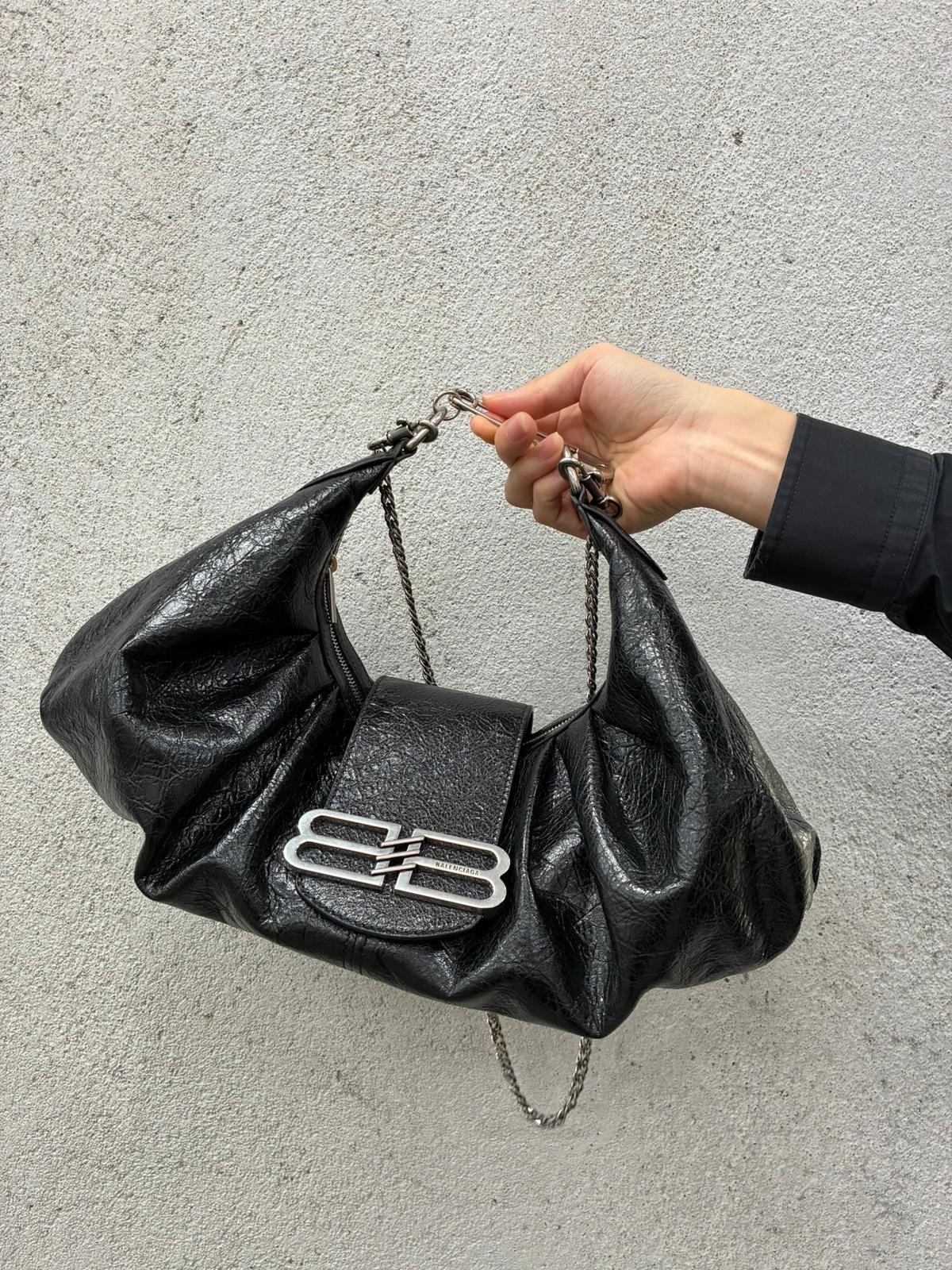 Balenciaga Pamela Shoulder Bag In Black