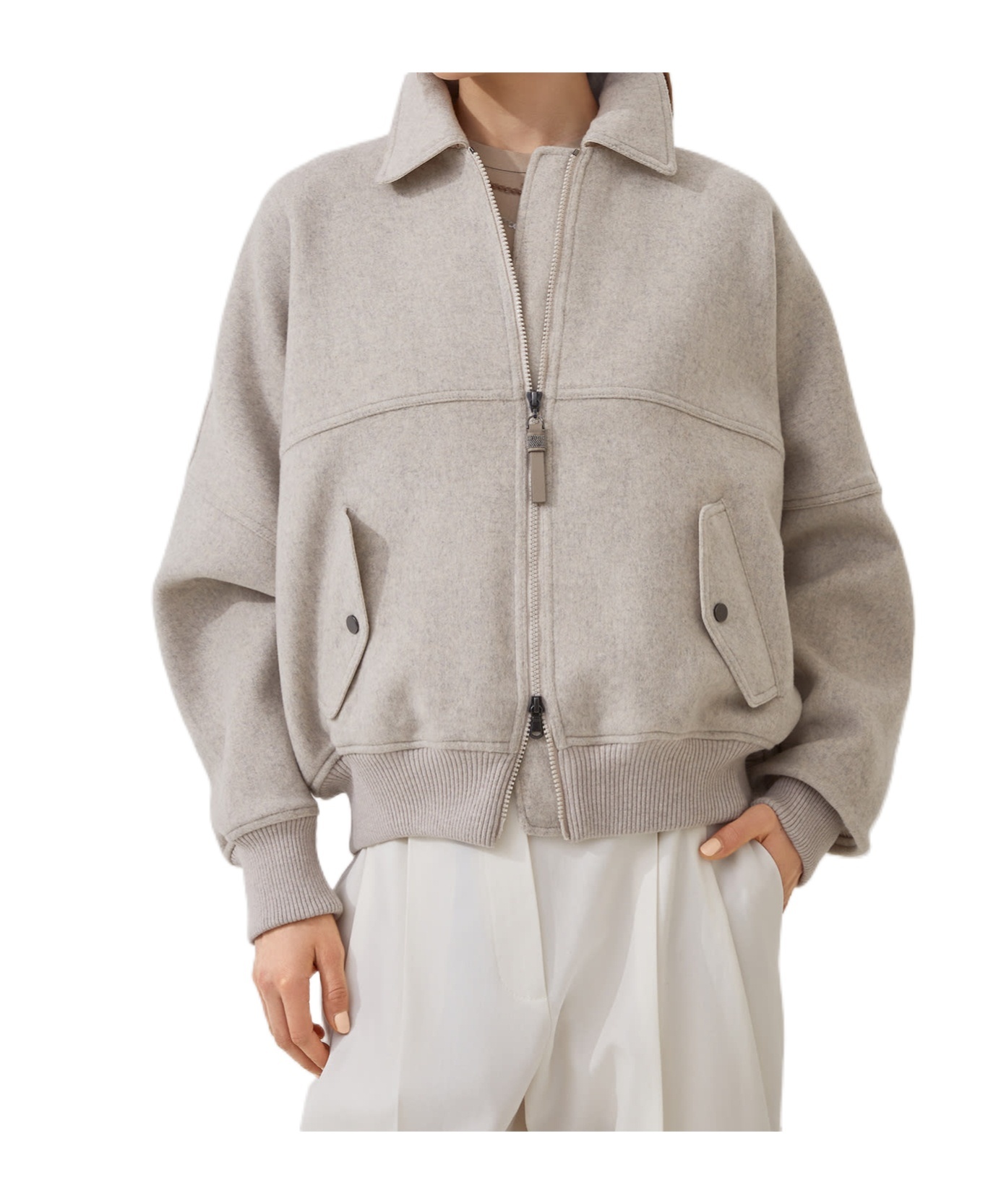 Brunello Cucinelli Zip-front Bomber Jacket