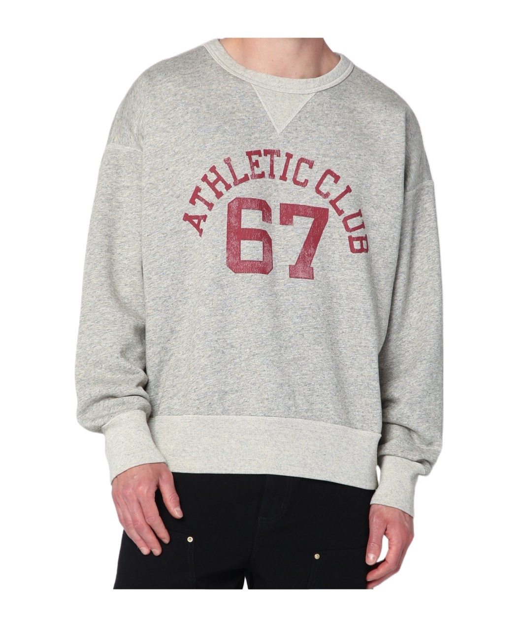 Polo Ralph Lauren Gray Loopback Sweatshirt With Graphic In Gray