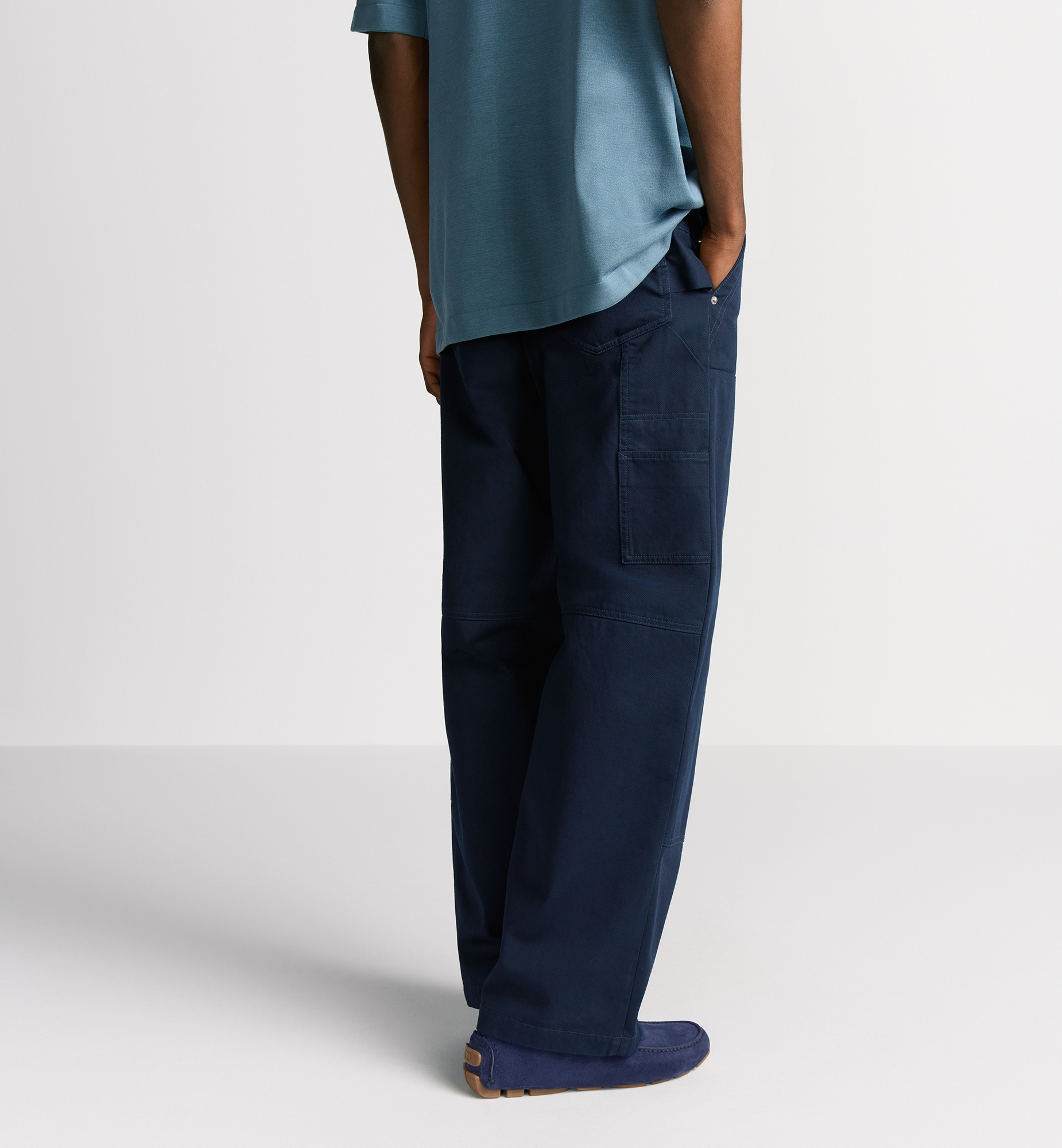 Dior Cd Icon Carpenter Jeans In Navy Blue