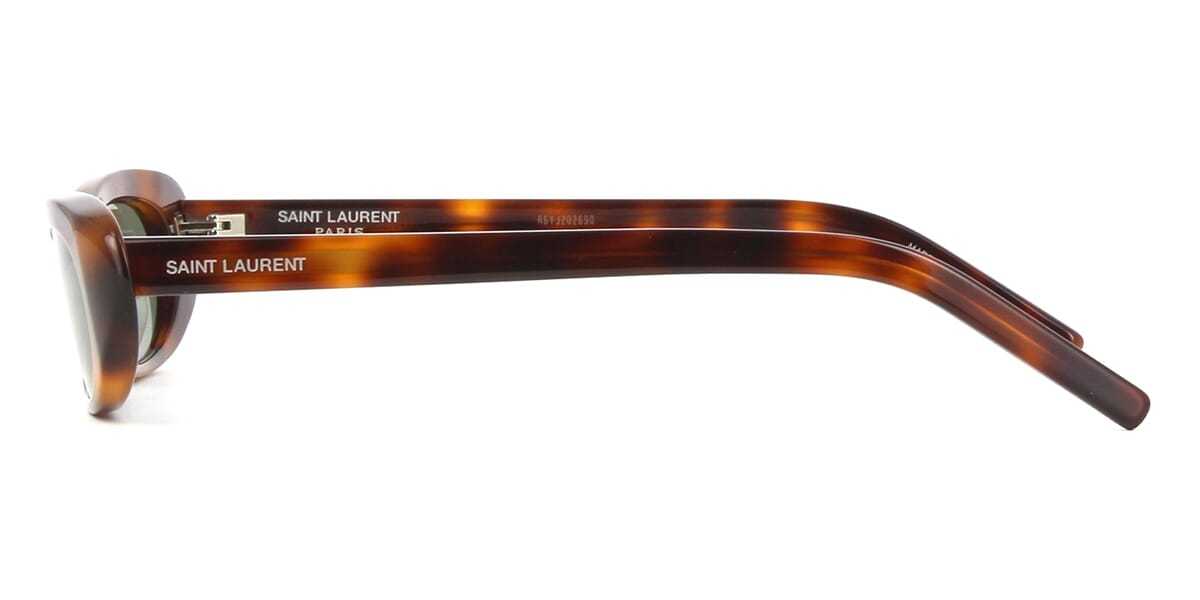 Saint Laurent Eyewear Rectangular Frame Sunglasses In Green