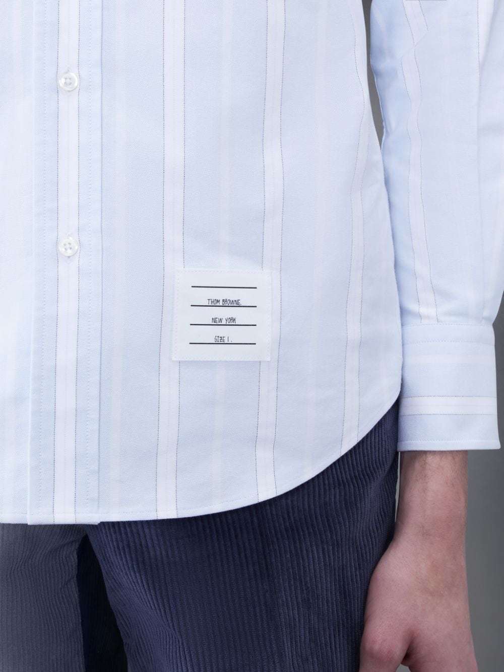 Thom Browne Signature 4-bar Stripe Shirt In Blue