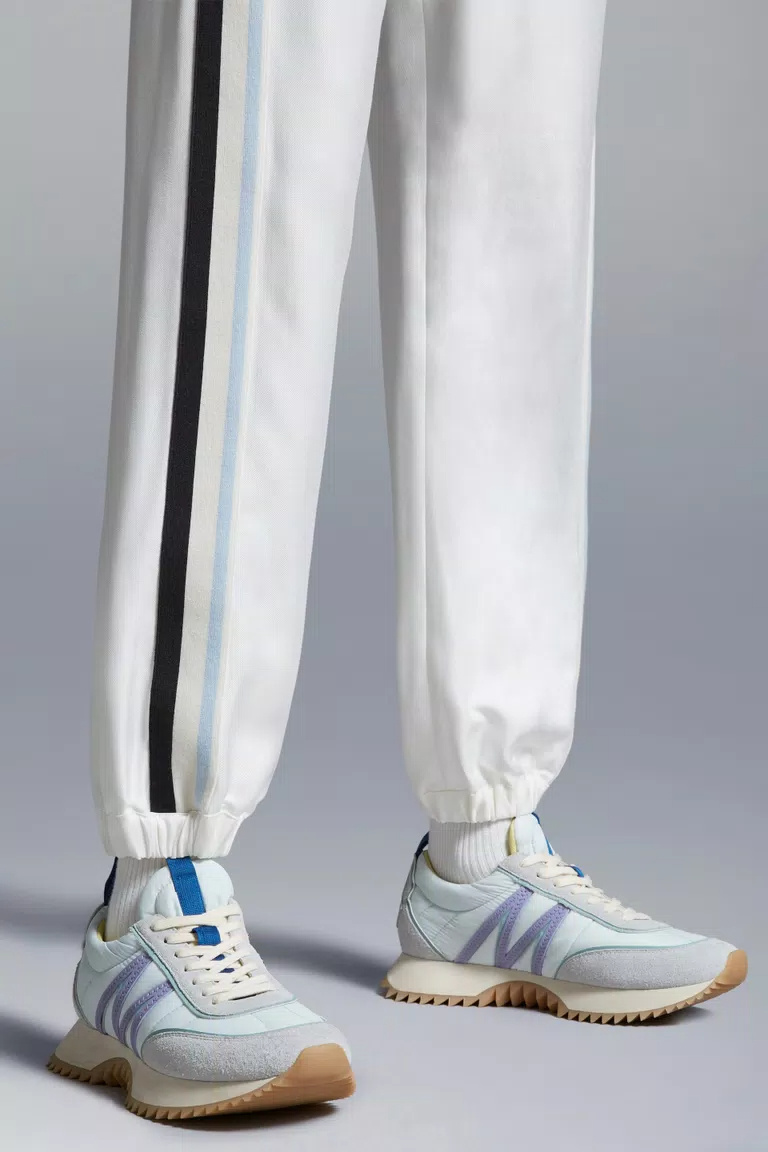 Shop Moncler Pacey Trainers In White