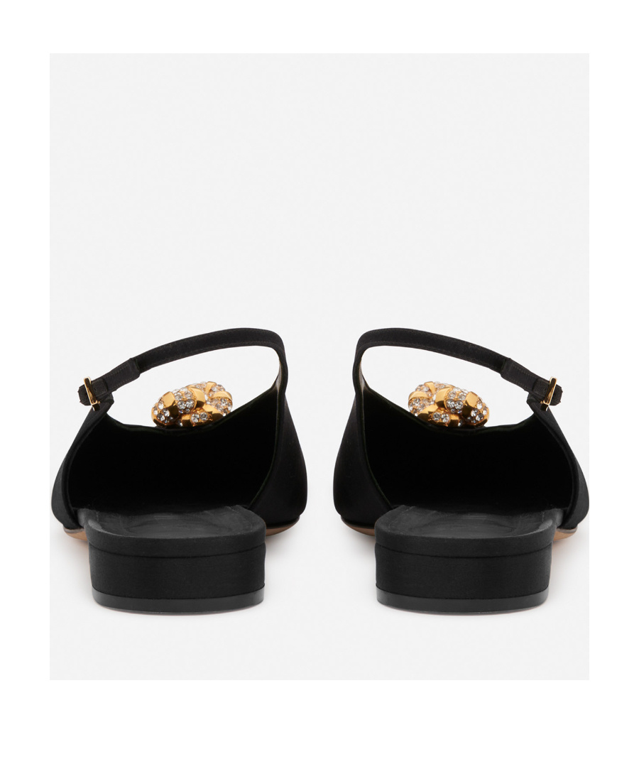 Shop Lanvin Swing Slingback Mules In Black