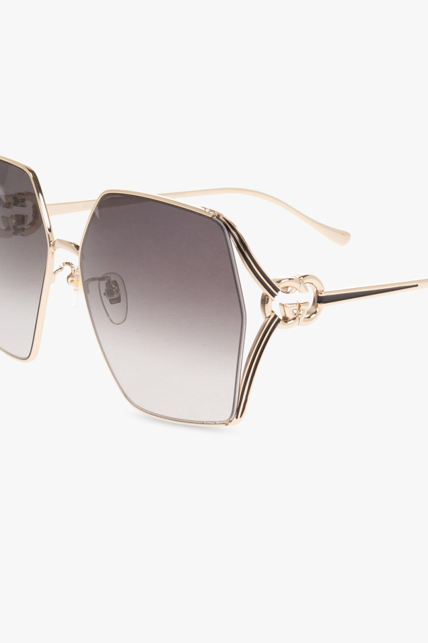 Gucci Oversized-frame Tinted Sunglasses In Gray
