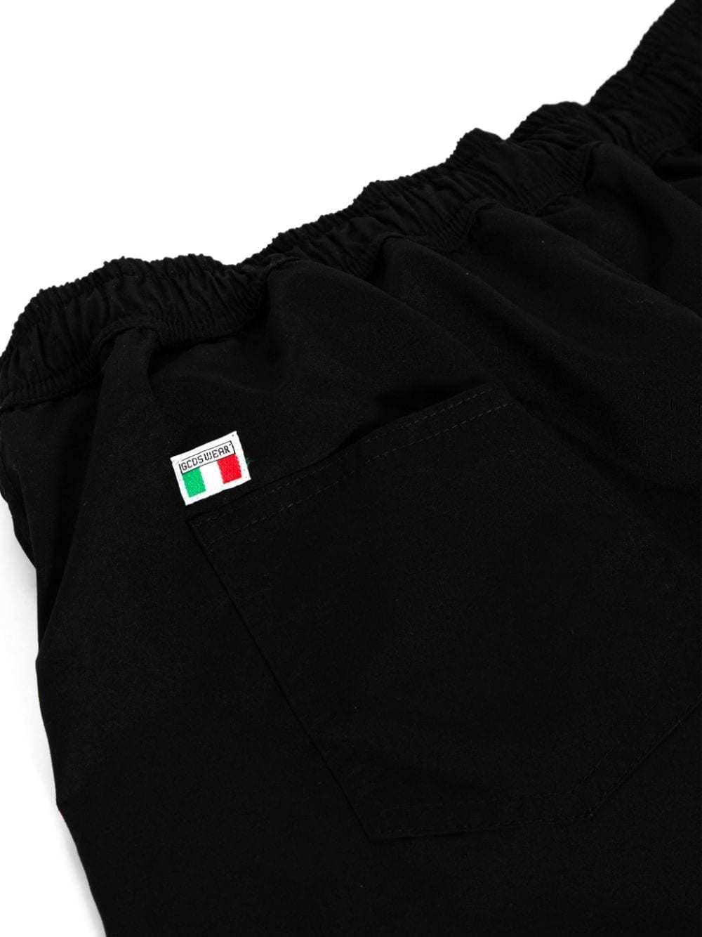 Gcds Logo-print Drawstring Swim Shorts In Black