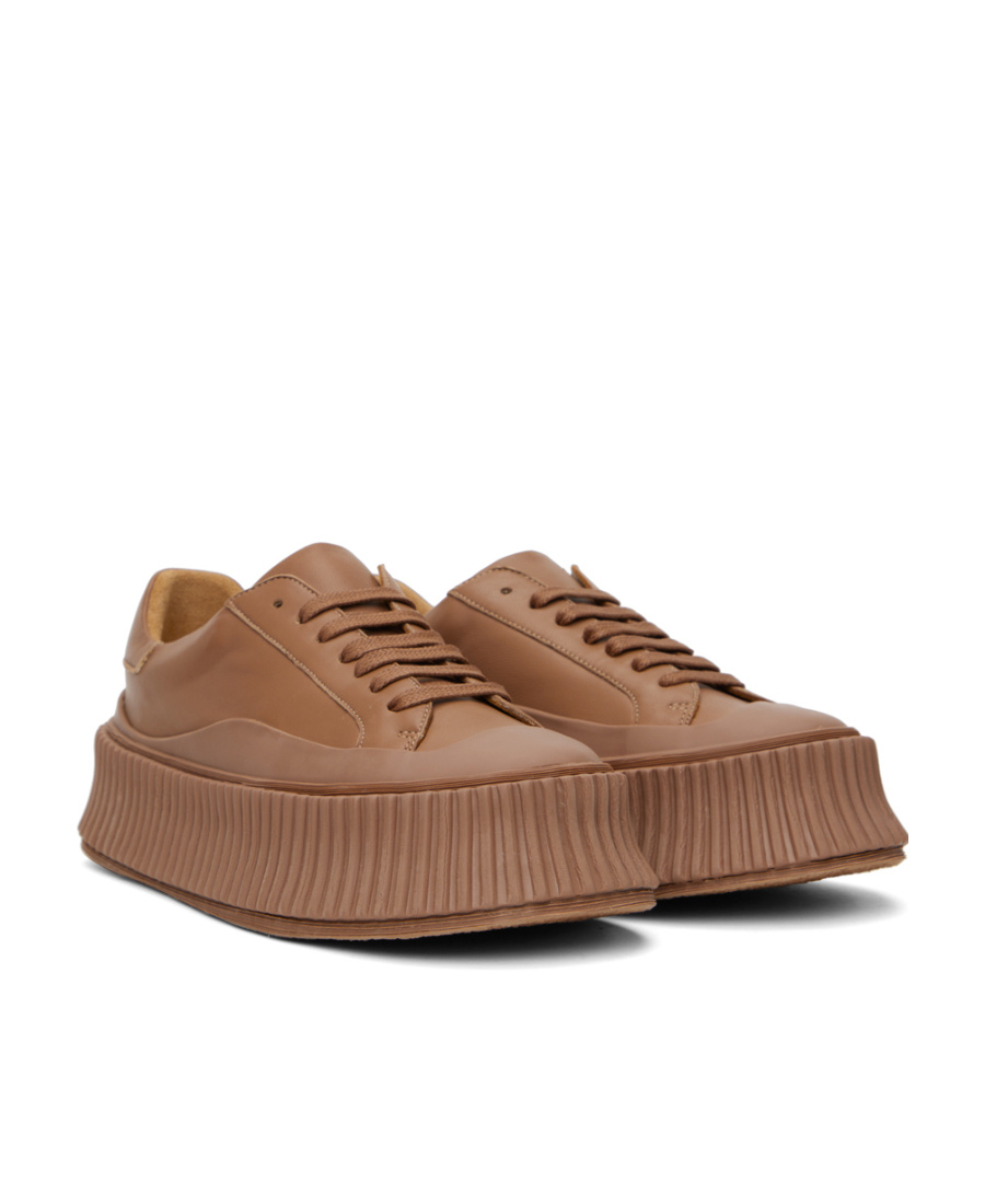 JIL SANDER LACE-OPENING AND CLOSING LOW-CUT SNEAKERS