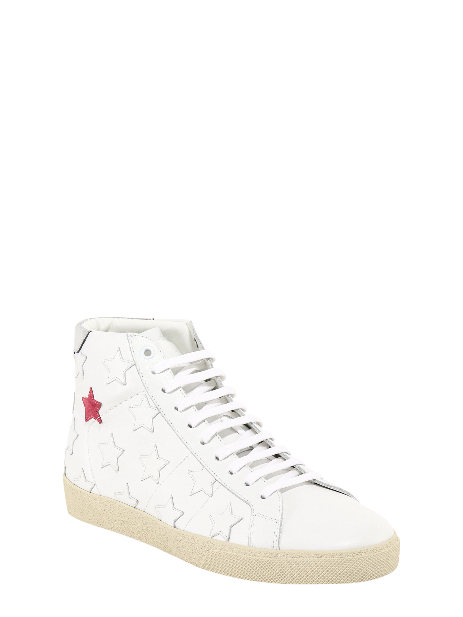 Saint Laurent Court Classic Sl 02 California Mid-top Sneakers In White