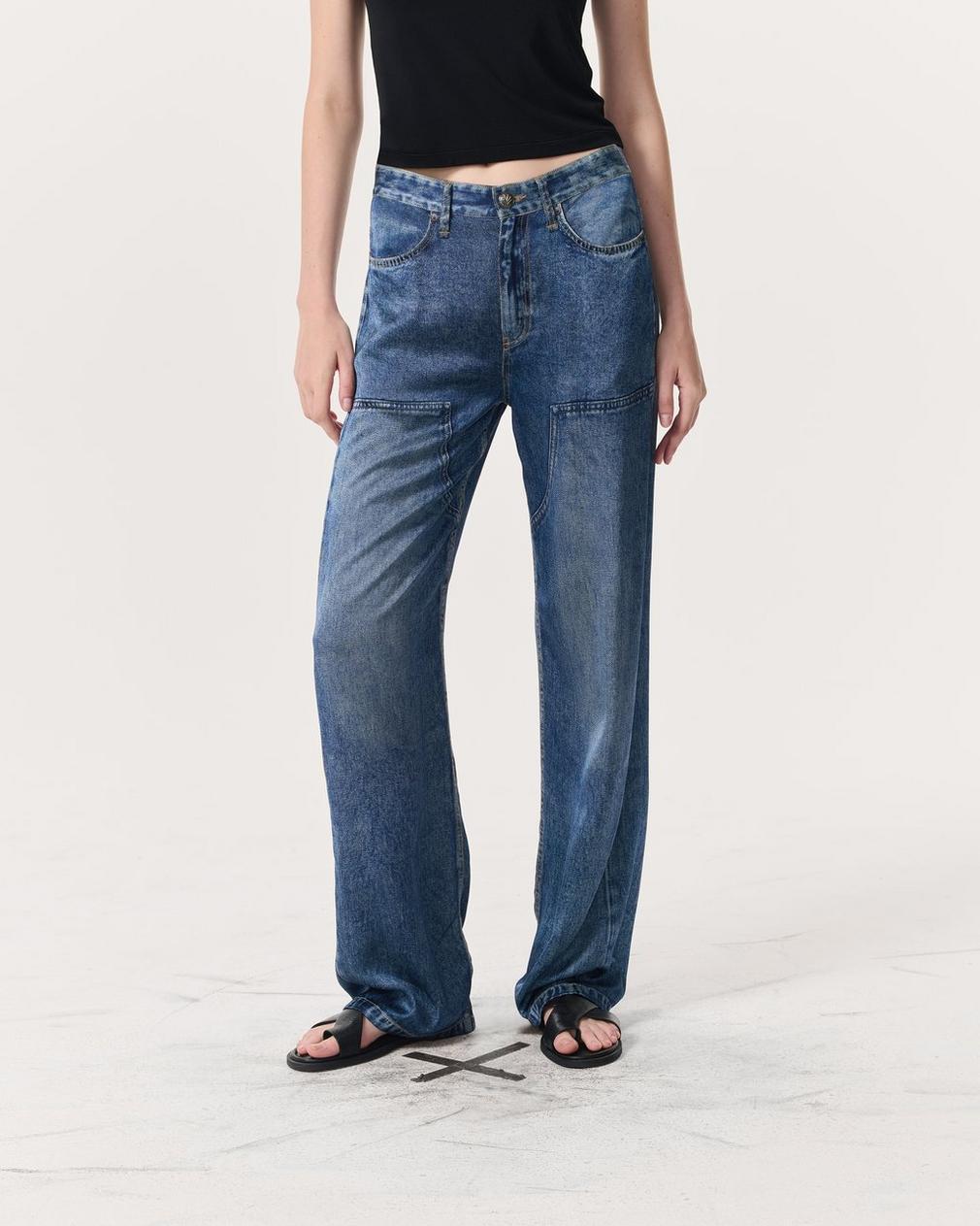 Rag & Bone Jeans With Belt Loops In Blue