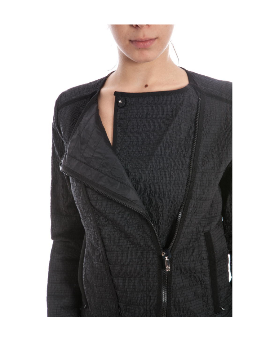 Moncler Long-sleeved Zipper Casual Jacket In Black