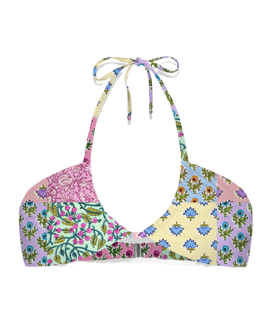 MC2 SAINT BARTH FLOWER PATCH TRIANGLE SWIMSUIT