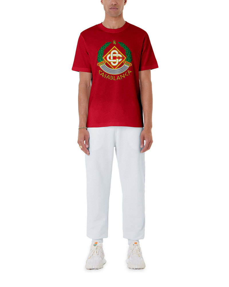 Casablanca Casa Crest Printed T-shirt In Red