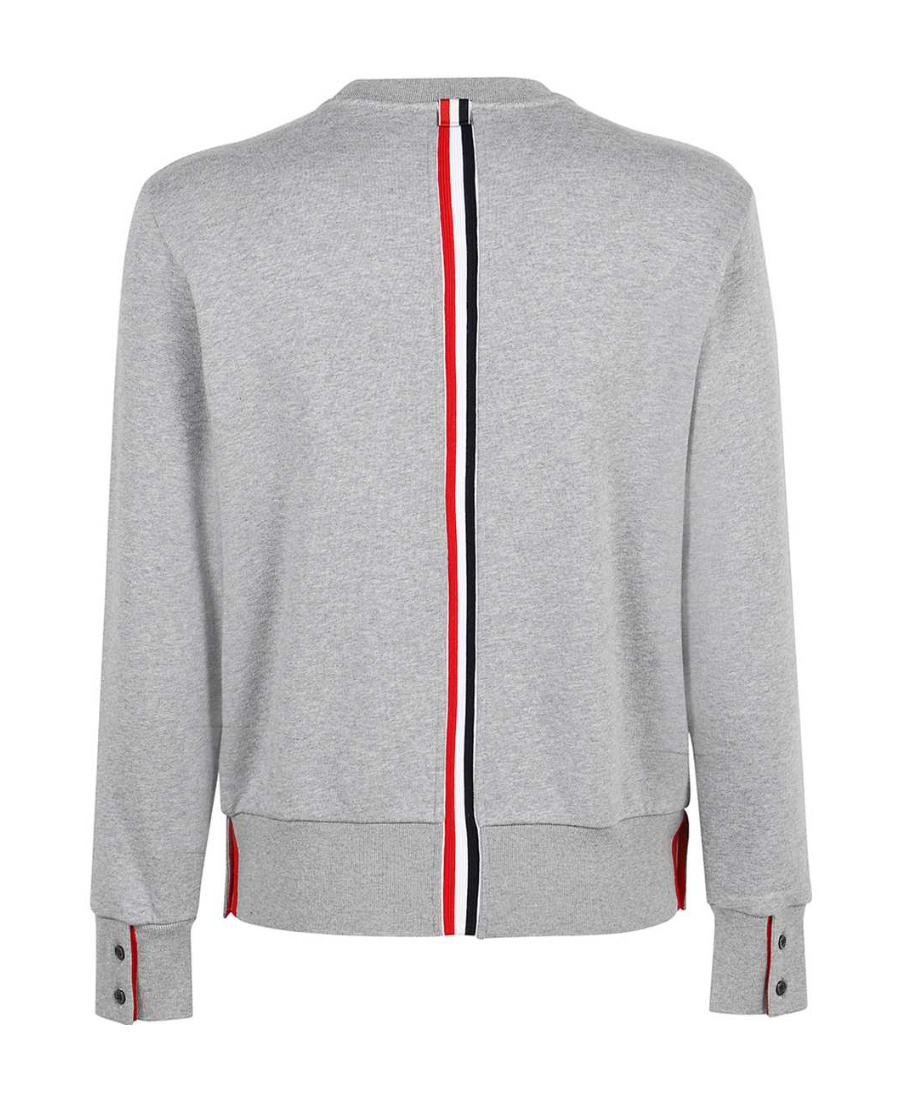 THOM BROWNE LOGO PULLOVER SWEATER