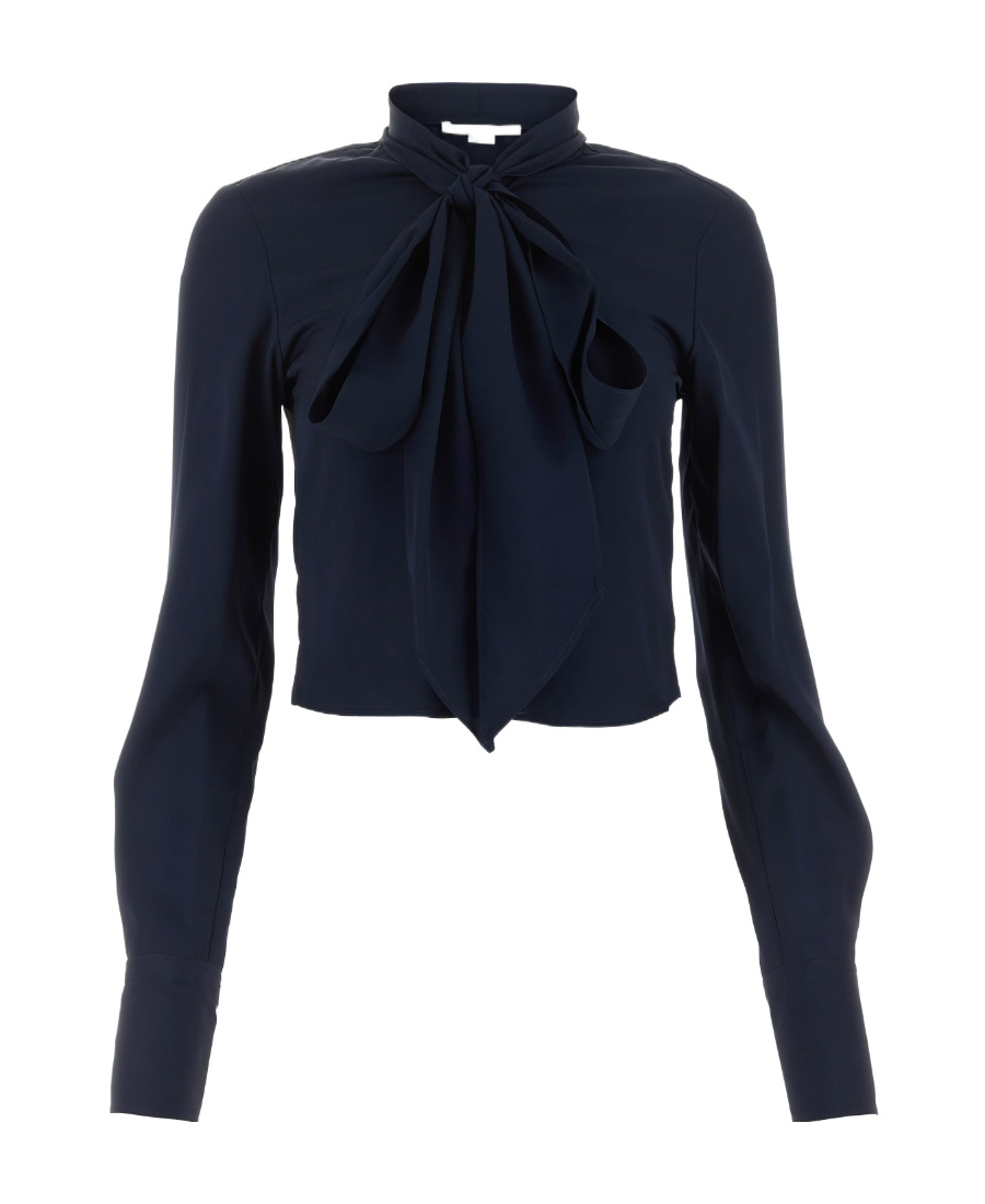 Stella Mccartney Long-sleeved Shirt In Black