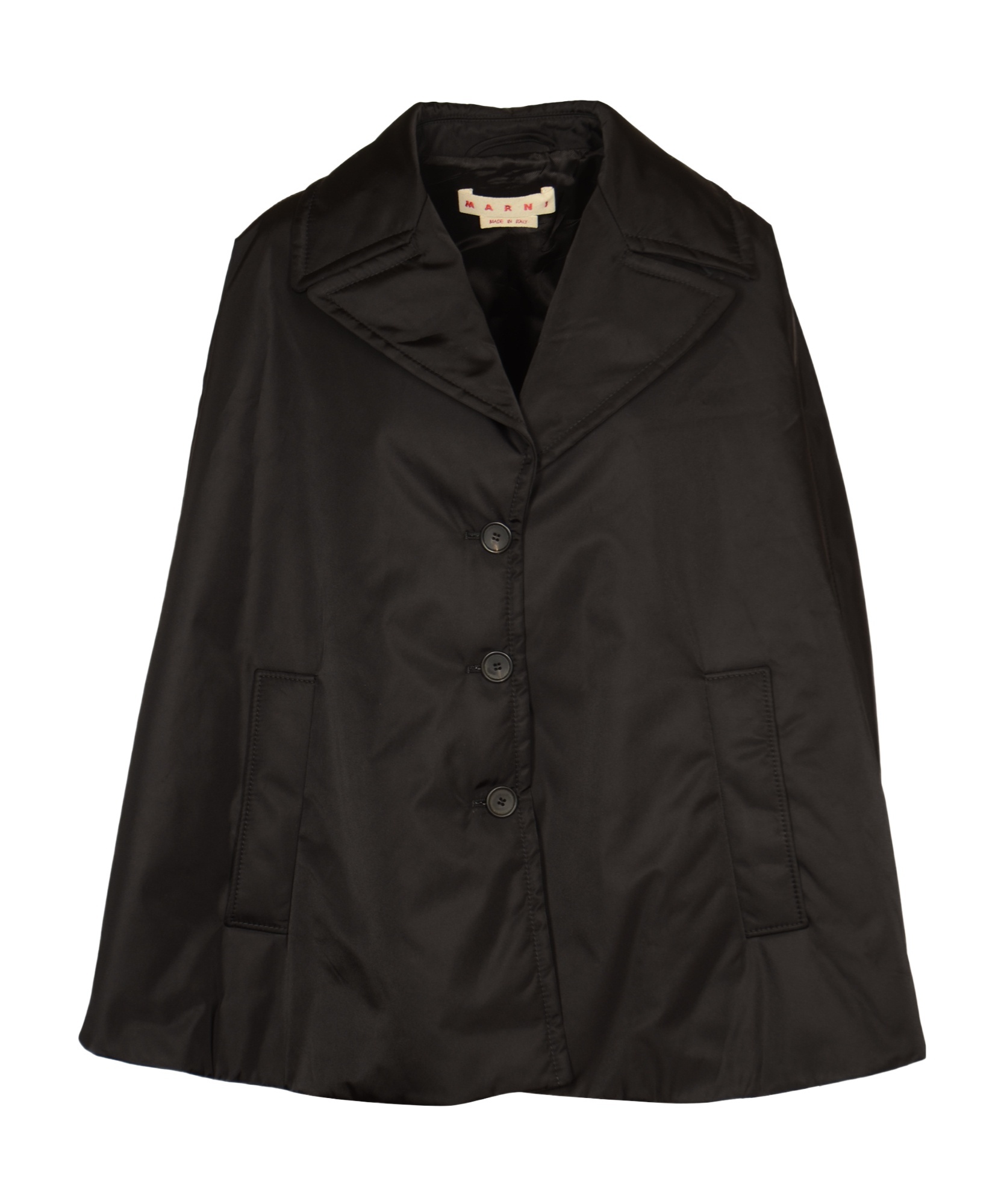 Marni Color-block Tailored Blazer With Classic Notch Lapel In Black