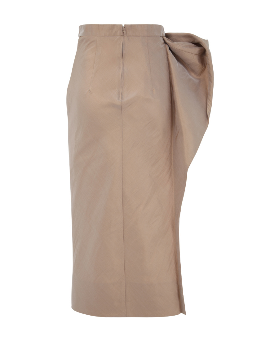 MAISON MARGIELA MAISON MARGIELA FLORAL DETAIL HIGH-WAISTED MIDI SKIRT