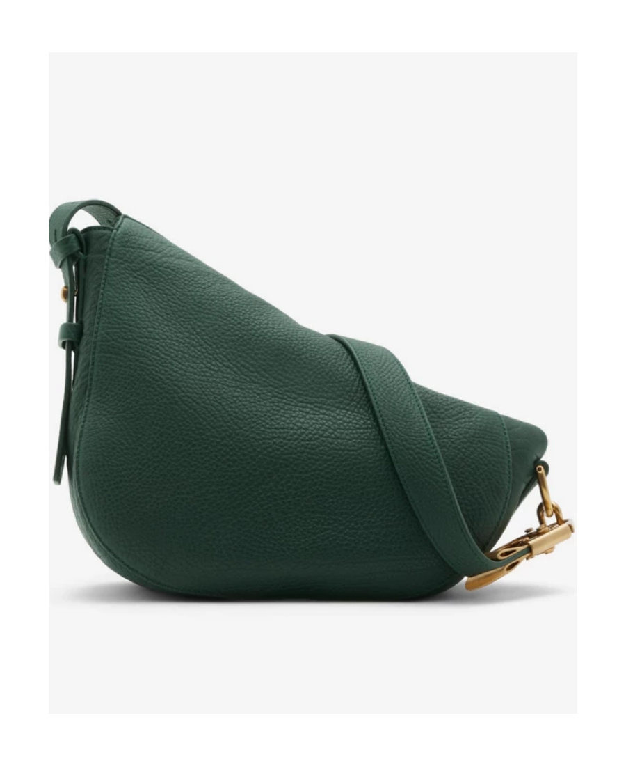 Burberry Small Knight Leather Shoulder Bag In Green