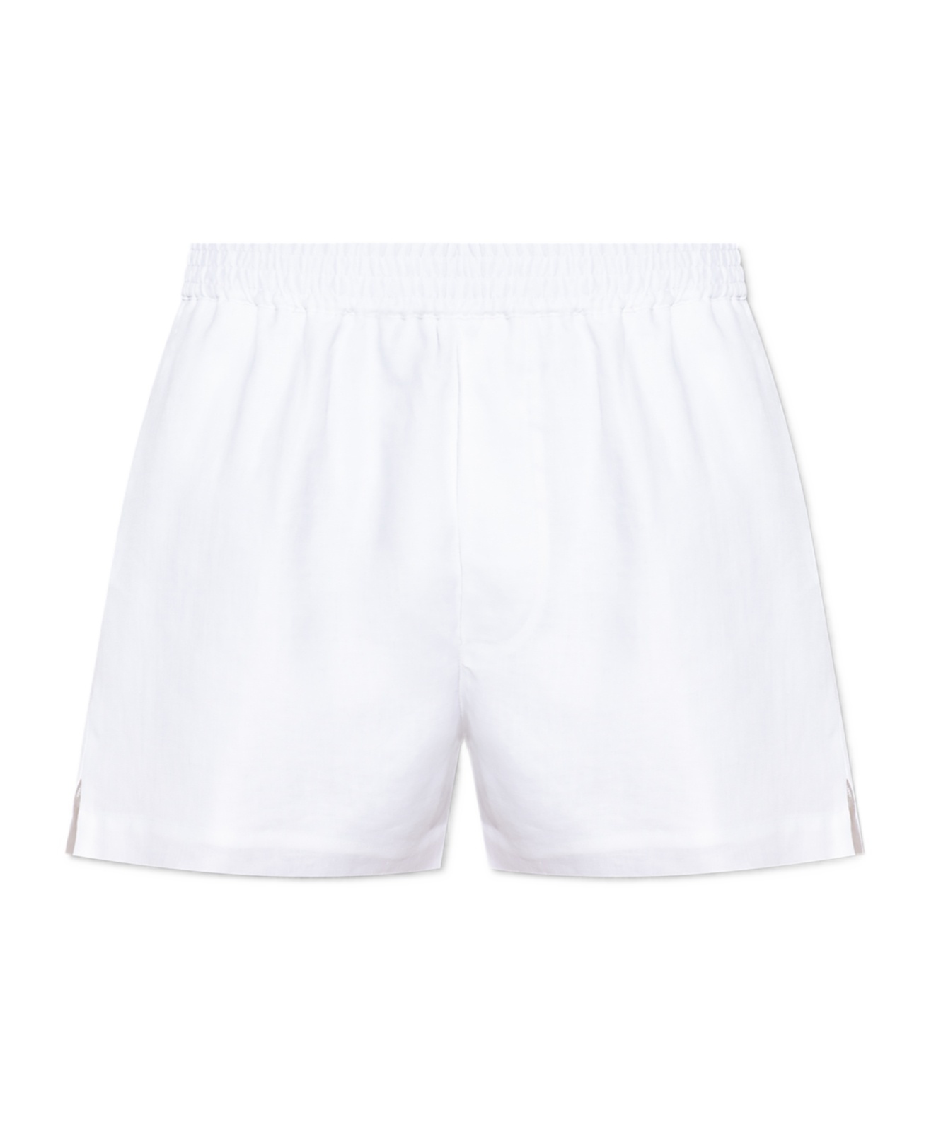 Dsquared2 White Summer Lovers Linen Shorts In White