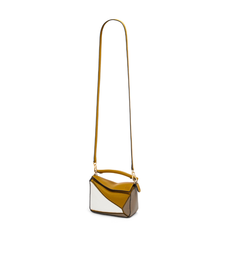 Loewe Classic Puzzle Mini Shoulder Bag In Brown