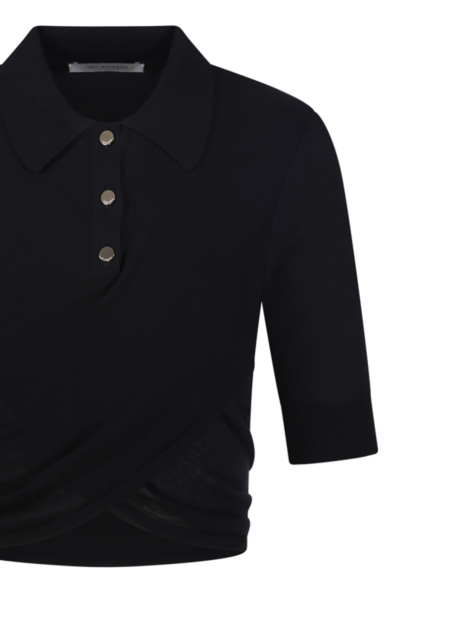 Sportmax Black Shaker Top In Black