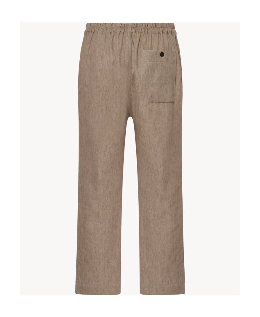 Shop The Row Logo Casual Pants In Brown