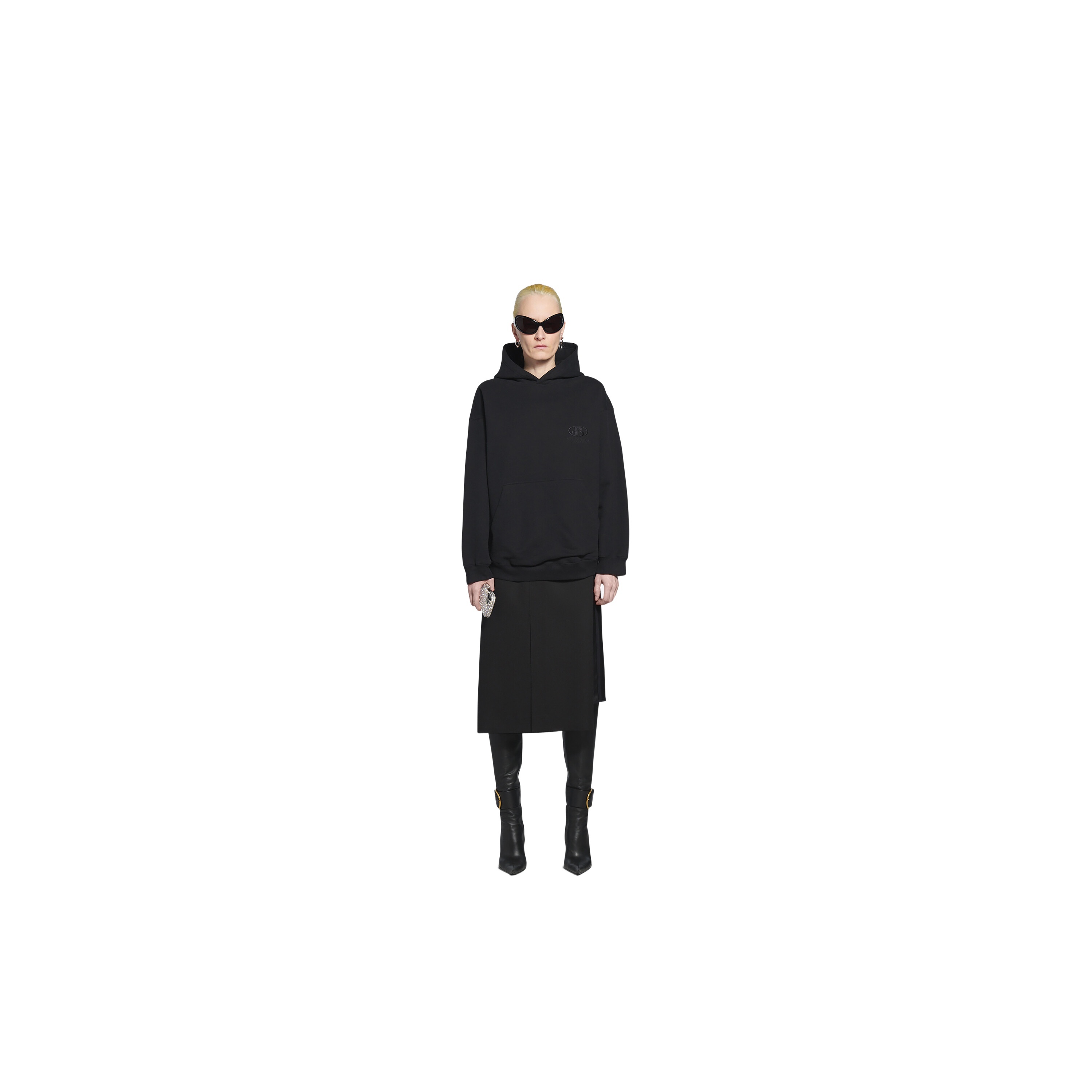 Balenciaga Spa Logo-embroidered Oversized Hoodie