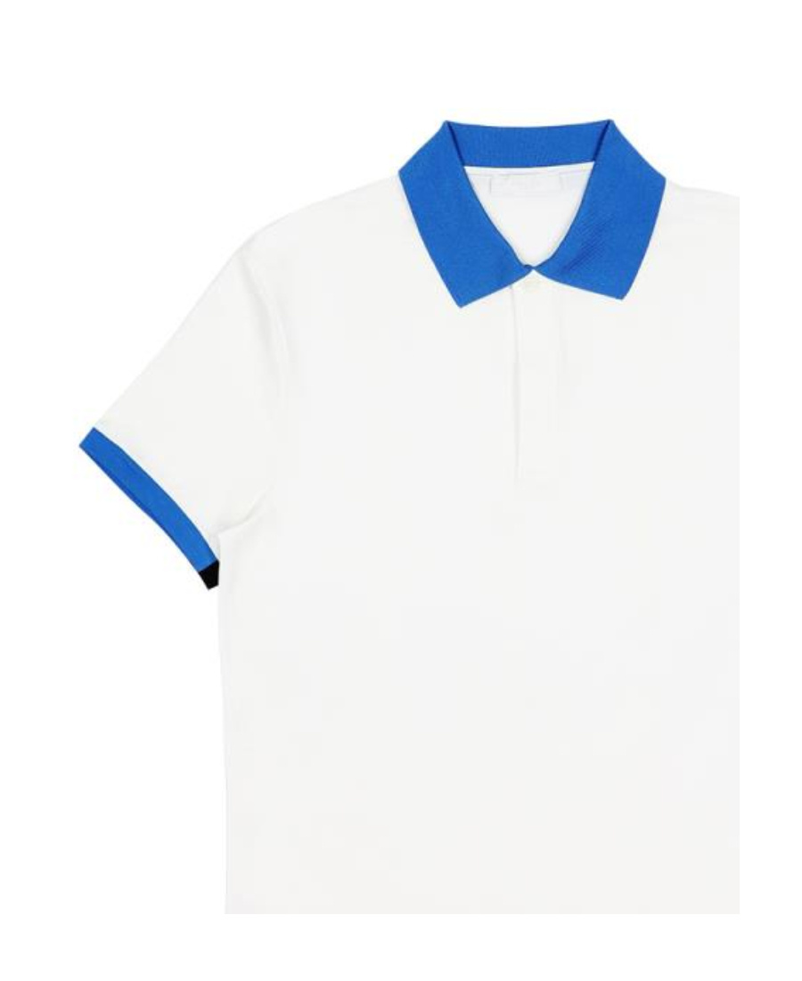 Prada Short-sleeved Polo Shirt In White