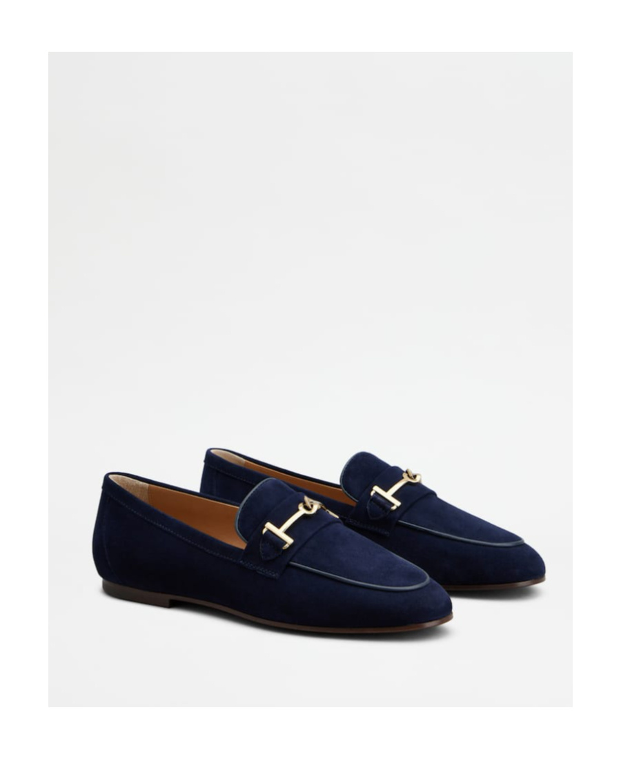 Tod's Logo-plaque Leather Loafers In Black