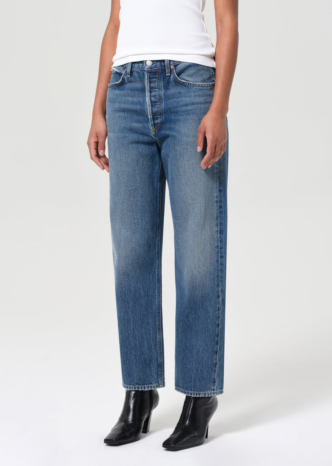 Agolde Straight-leg Jeans In Blue