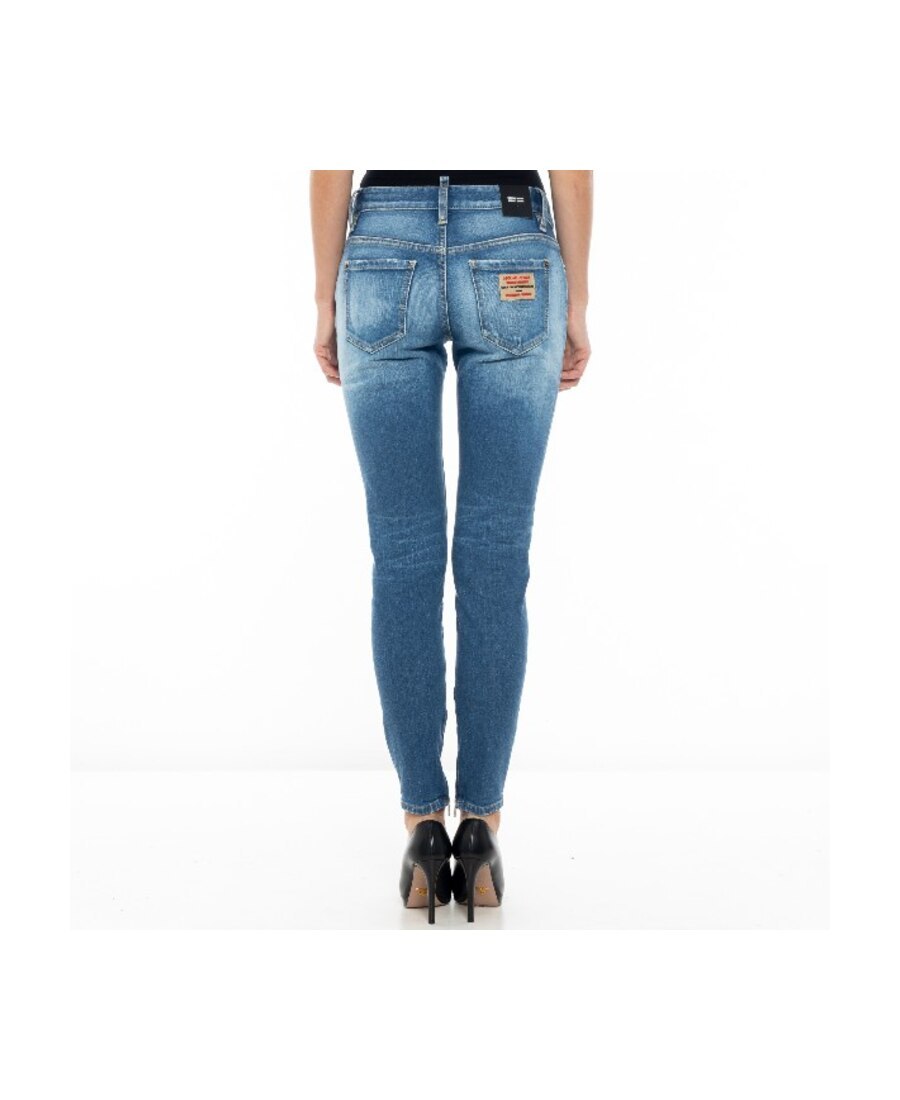 Dsquared2 Jeans Medium Waist Skinny Jeans In Blue