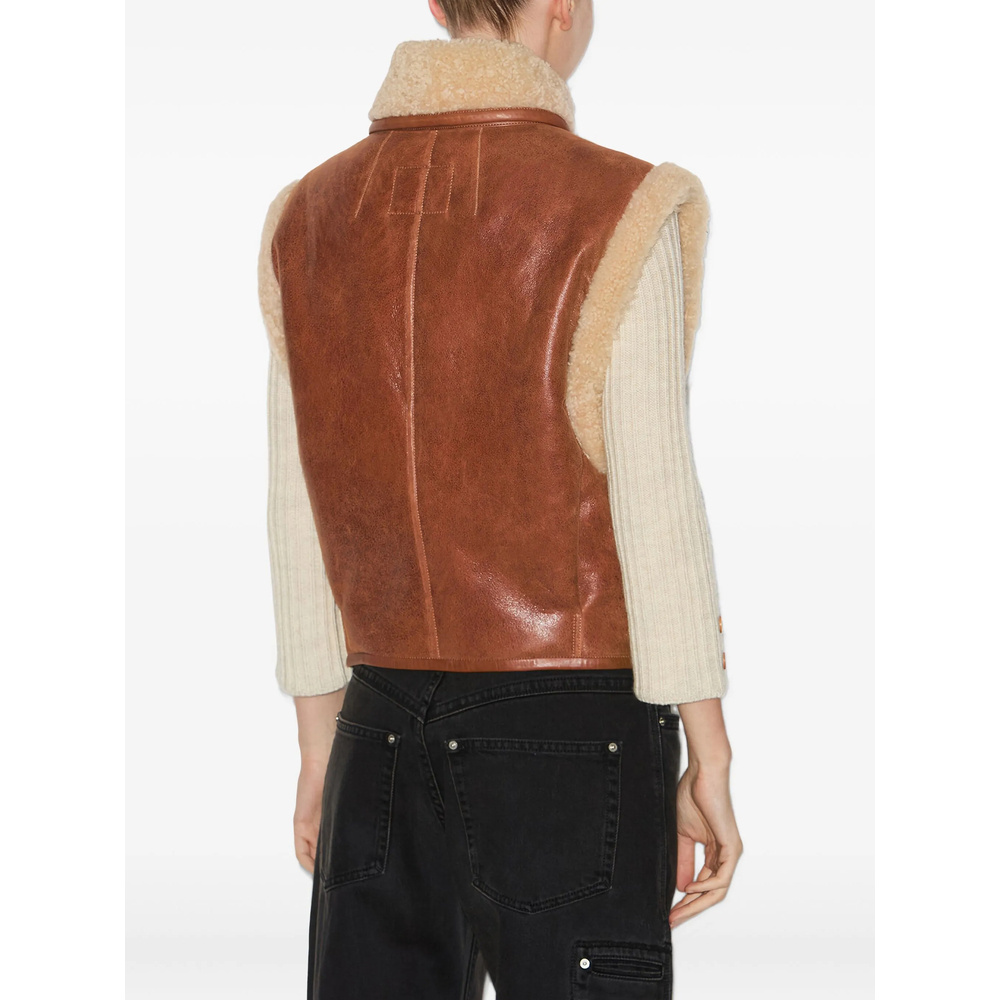 Isabel Marant Alime Vest In Brown