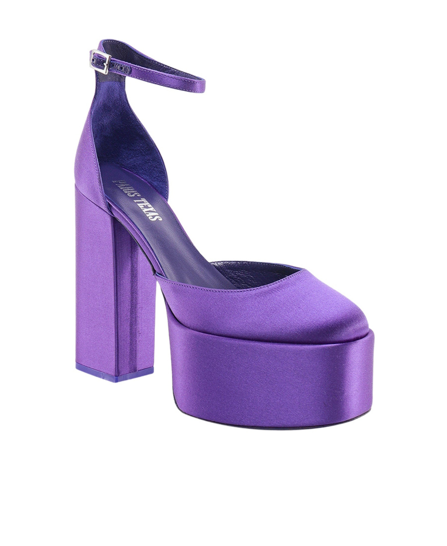 Paris Texas Platform 135mm Heeled Pumps In Blue