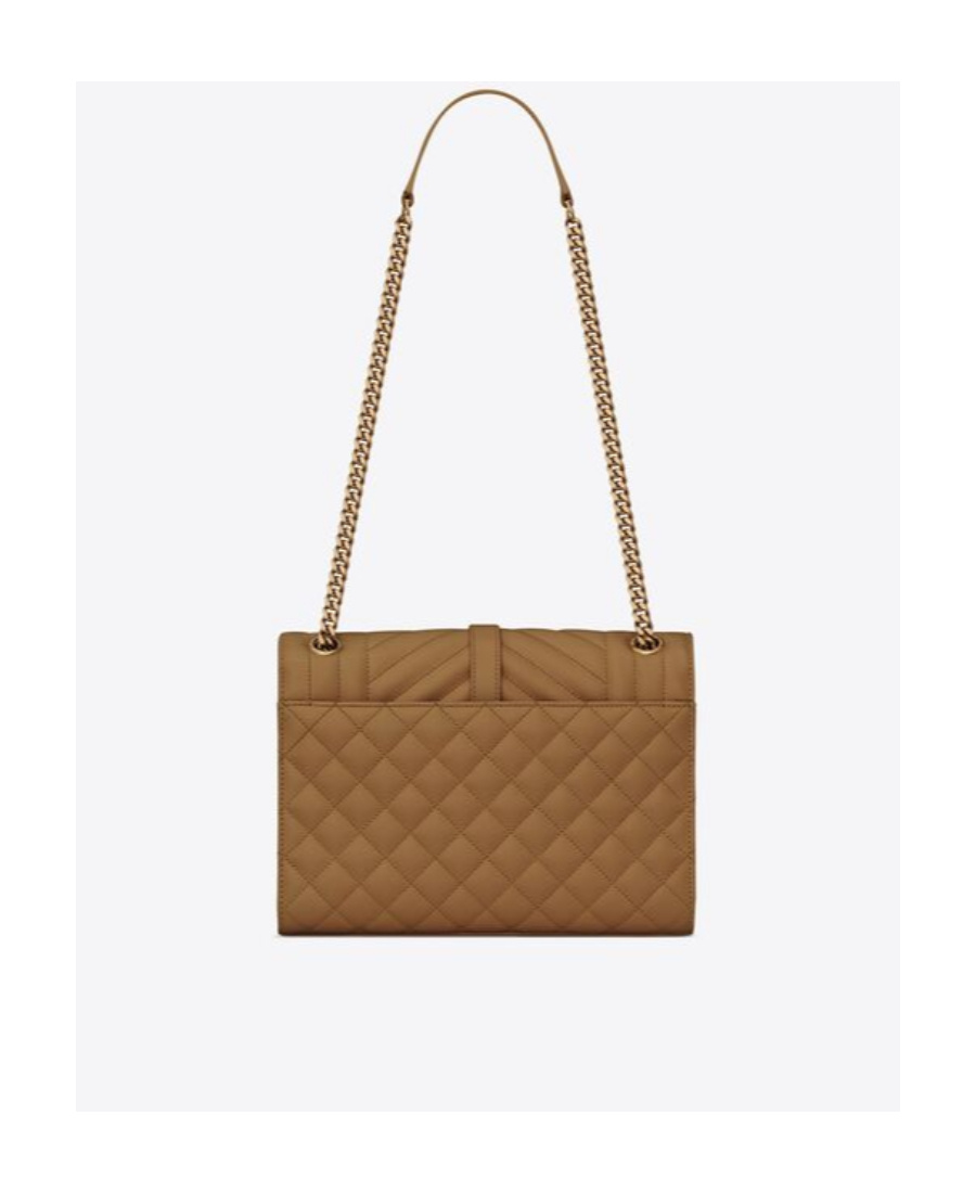 Saint Laurent Cassandra Quilted Shoulder Bag In Brown