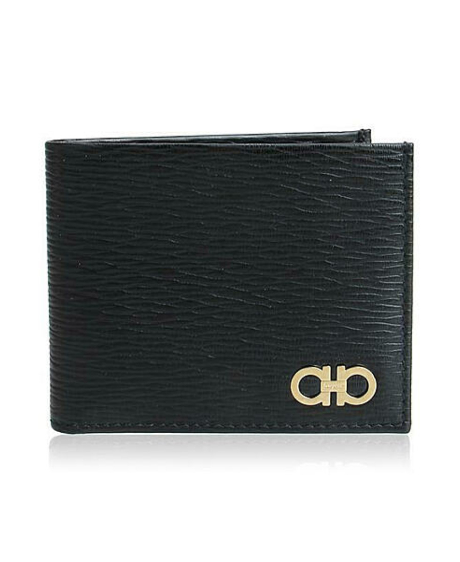 Ferragamo Men Revival Gancini Wallet In Black