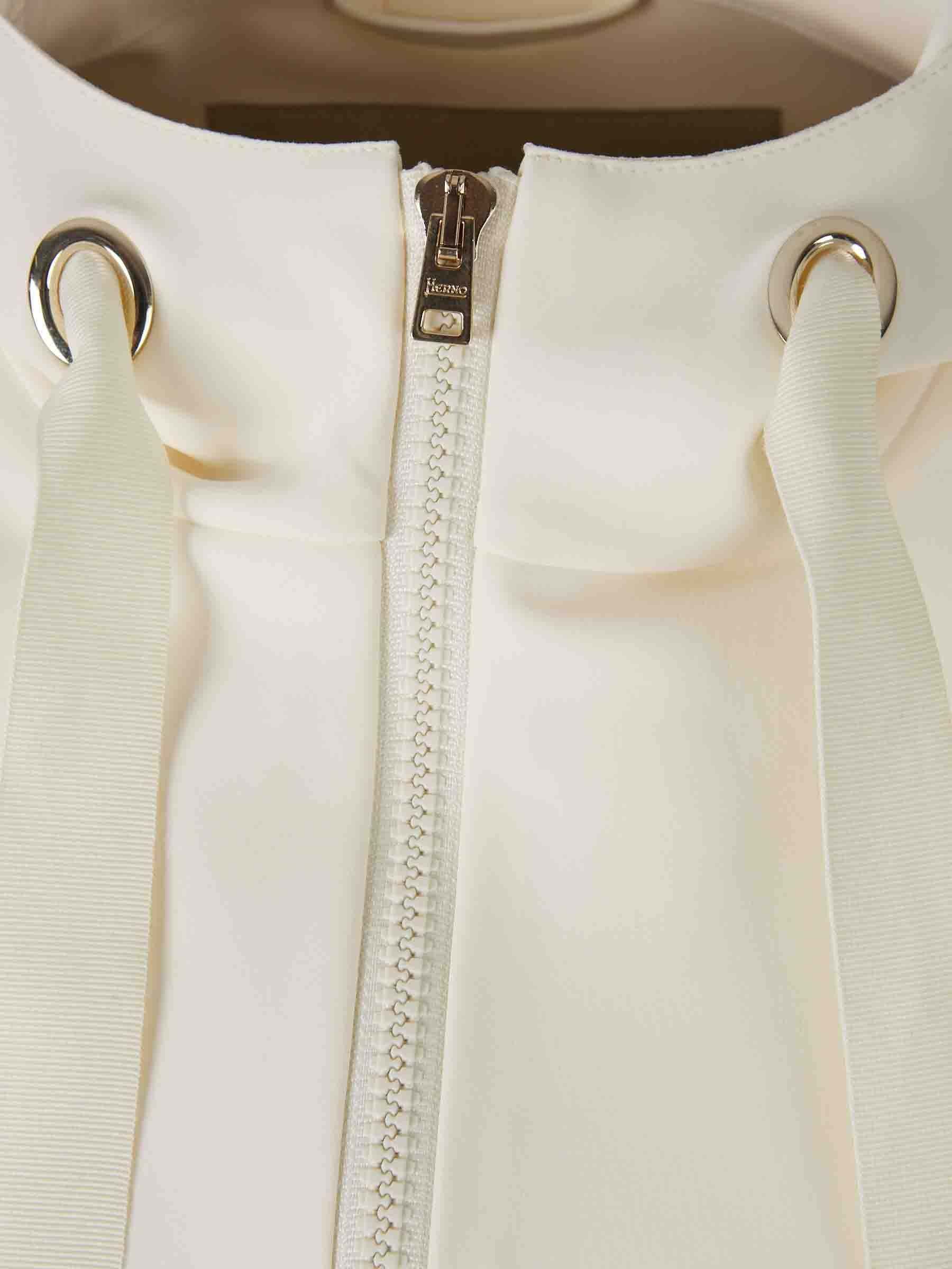 Herno Plain Hooded Jacket In White