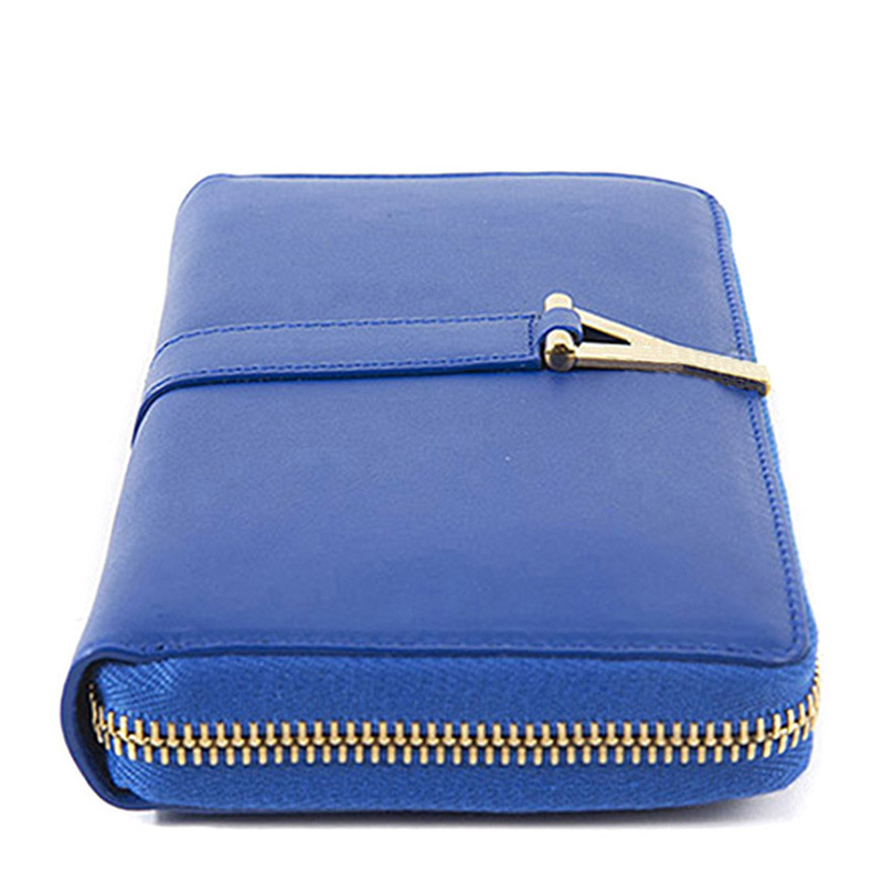 Saint Laurent Zip Wallet In Nude