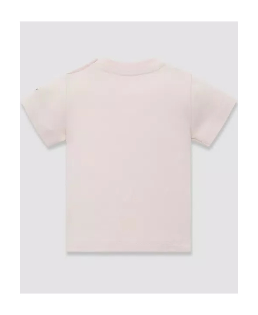 Moncler Embroidered Logo T-shirt In Pink