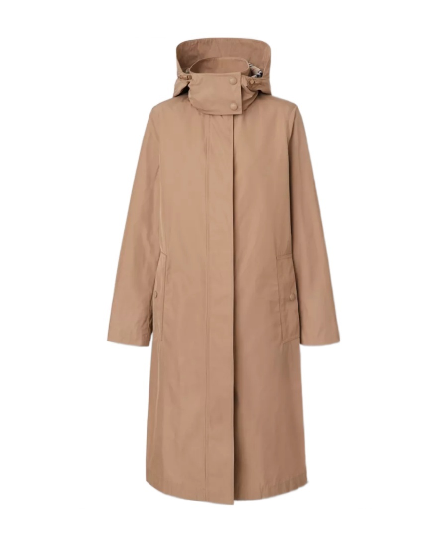 Burberry Detachable Hood Car Coat In Brown