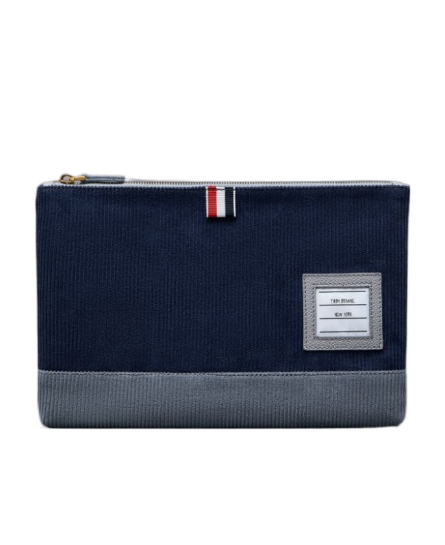 Thom Browne Logo Patch Wallet In Black