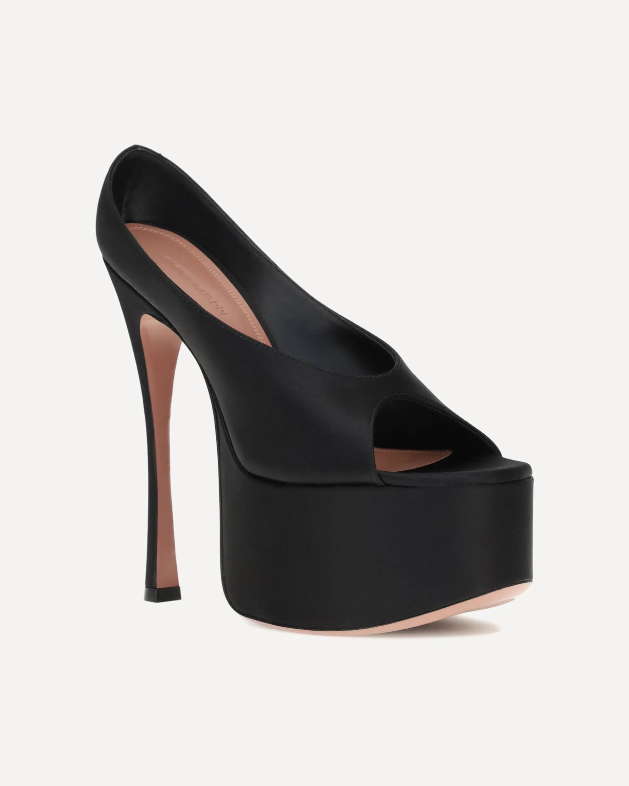 Amina Muaddi Open-toe High-heeled Sandals In Black